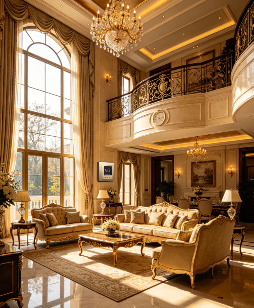 襄汾县贺哒别墅定制智能电采暖系统